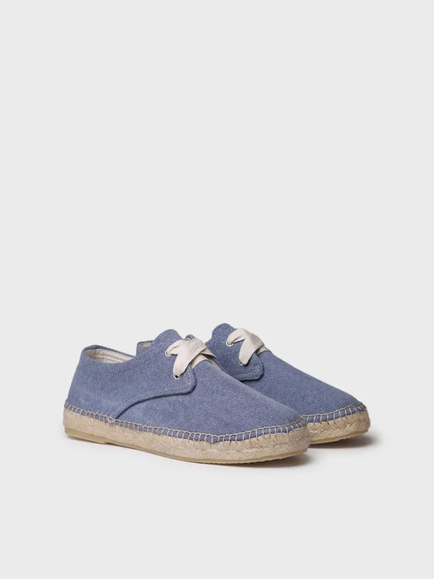 ABRIL - Closed vegan espadrille for women with laces