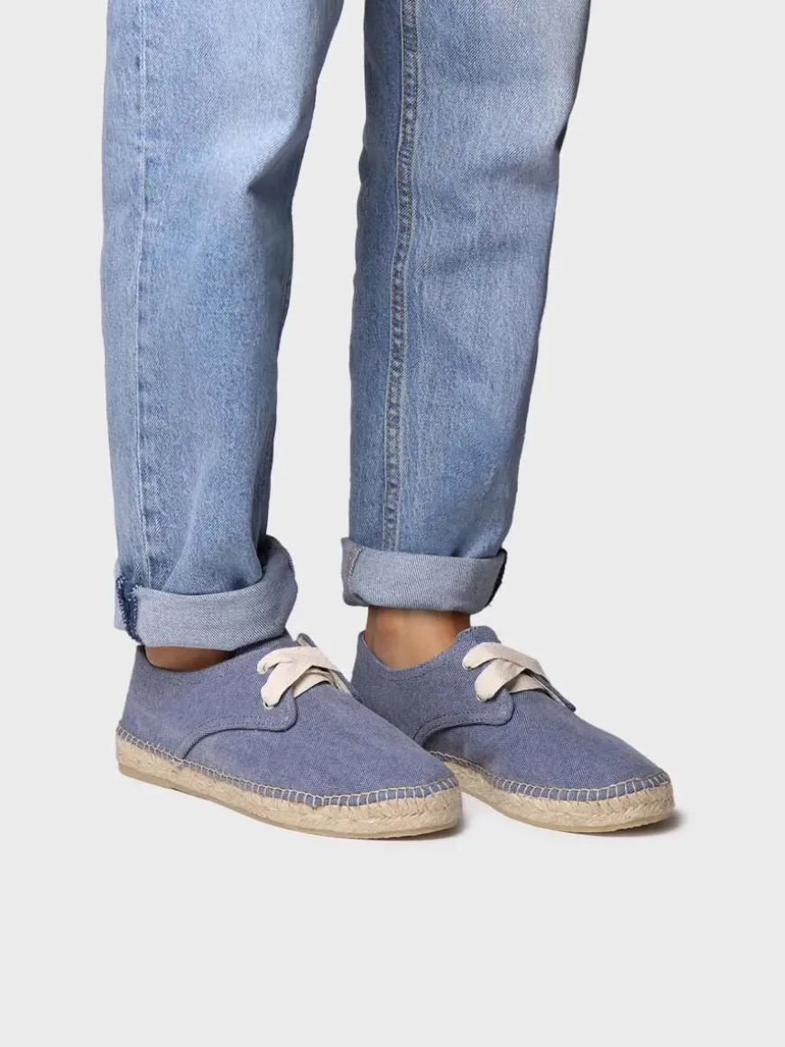 ABRIL - Closed vegan espadrille for women with laces