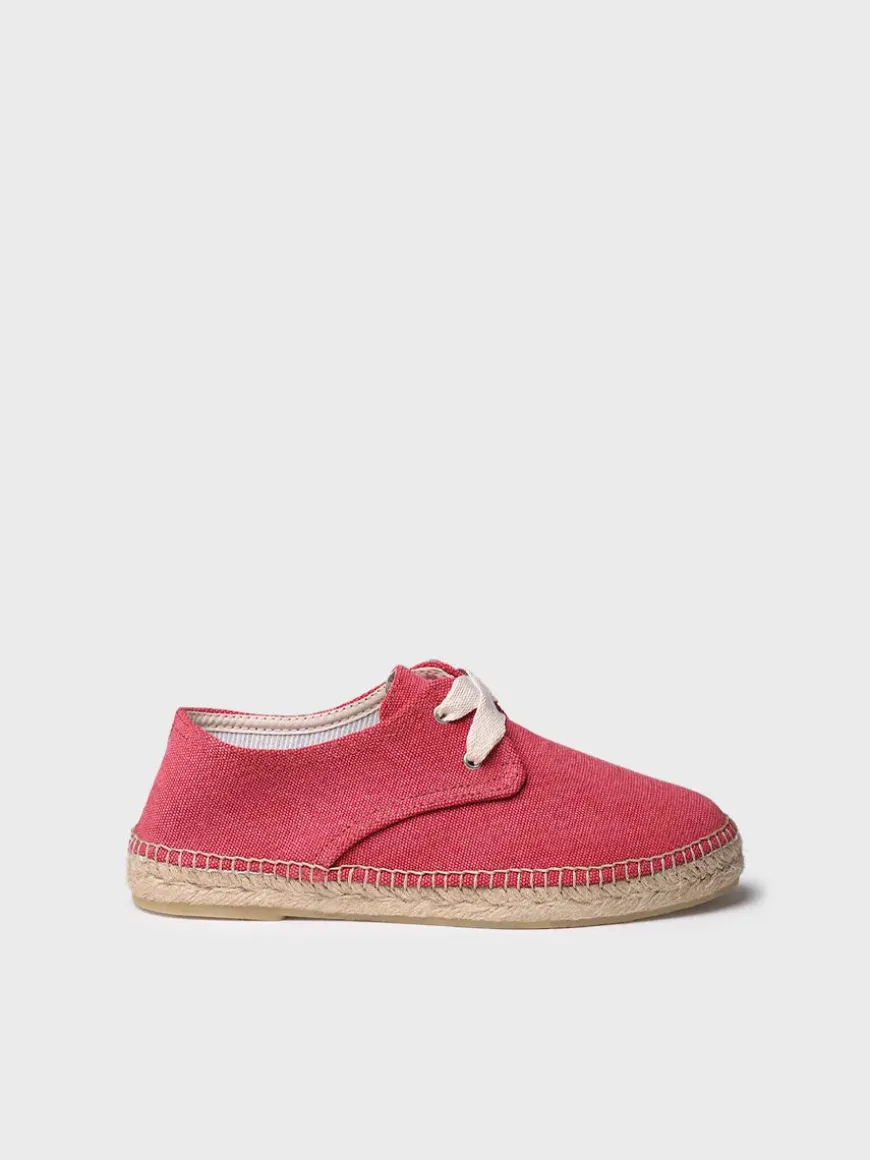 ABRIL - Closed vegan espadrille for women with laces