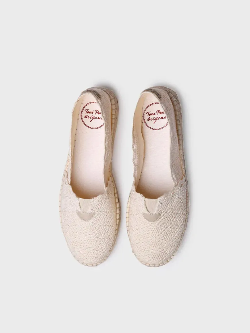 AITANA - Women's flat espadrilles in crochet