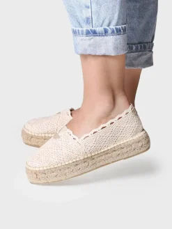 AITANA - Women's flat espadrilles in crochet