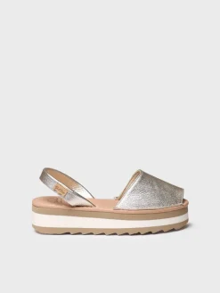 ALAIOR-P - Women's leather shoe with platform