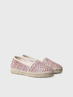 ALMA-MS - Women's raffia espadrille flat espadrilles