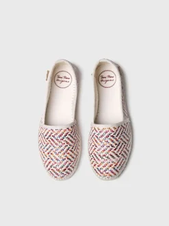 ALMA-MS - Women's raffia espadrille flat espadrilles