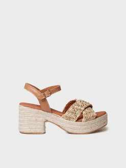 ATENES - Women's wide open heel espadrilles