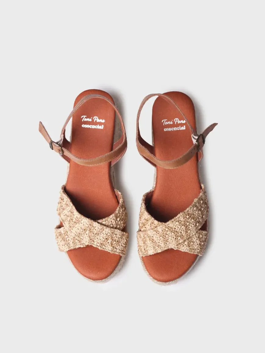 ATENES - Women's wide open heel espadrilles