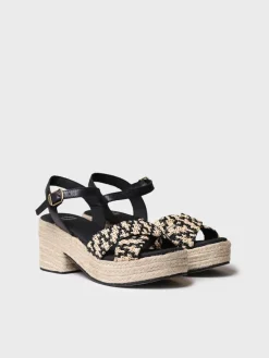 ATENES - Women's wide open heel espadrilles