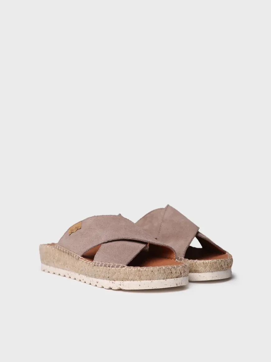 BALI-A - Flat sandal with crossed straps