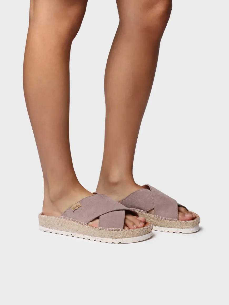 BALI-A - Flat sandal with crossed straps