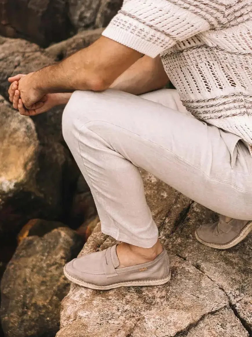 BENET - Men's espadrilles in split leather