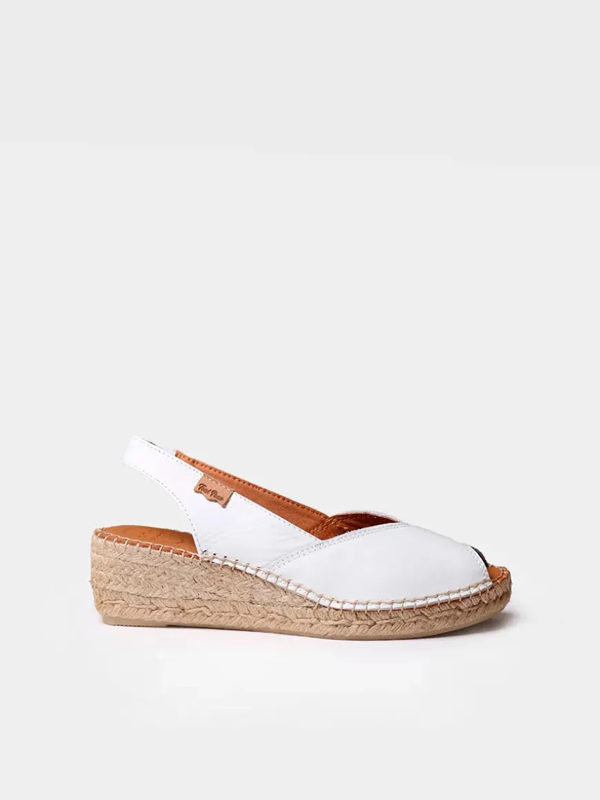 BERNIA-P - Women's wedge espadrilles in leather
