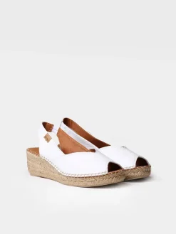 BERNIA-P - Women's wedge espadrilles in leather