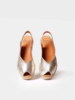BERNIA-P - Women's wedge espadrilles in leather