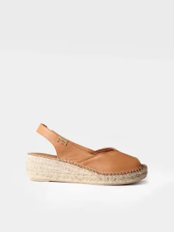 BERNIA-P - Women's wedge espadrilles in leather