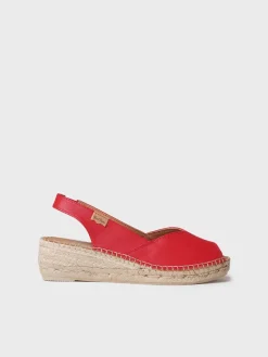 BERNIA-P - Women's wedge espadrilles in leather