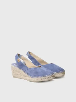 BETTY-A - Women's closed wedge espadrilles in suede