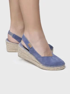 BETTY-A - Women's closed wedge espadrilles in suede