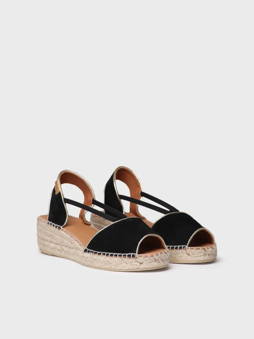 BILDA - Women's suede wedge espadrilles