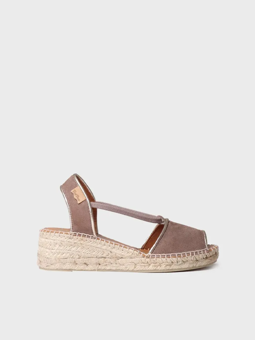 BILDA - Women's suede wedge espadrilles