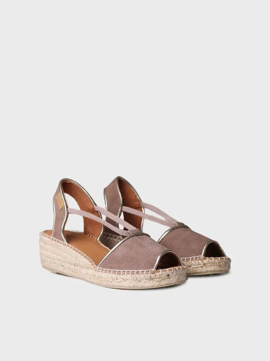 BILDA - Women's suede wedge espadrilles