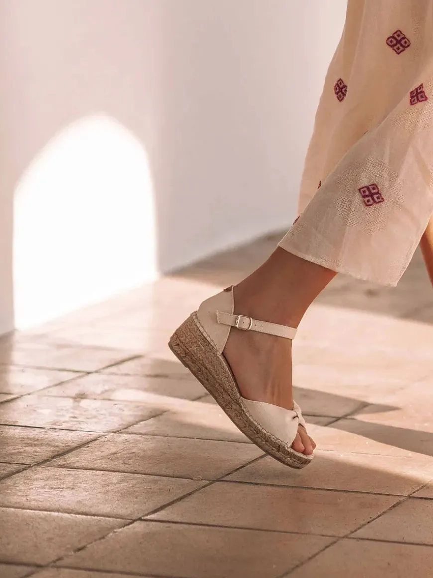 BILMA-L - Espadrilles with lace-up wedge