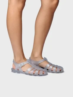 CALA - Women's waterproof jelly sandals with glitter