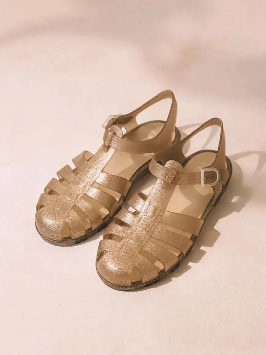 CALA - Women's waterproof jelly sandals with glitter