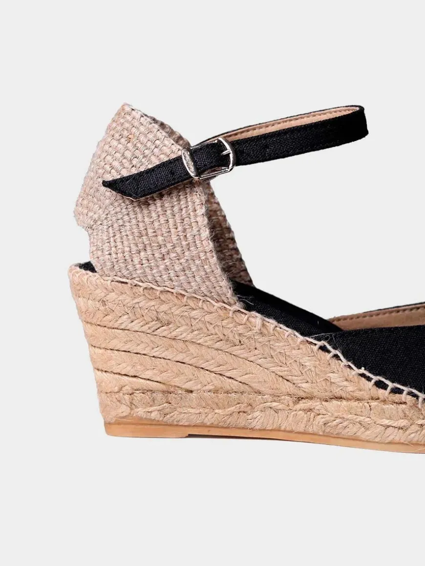 CALDES - Jute wedge espadrilles with buckle