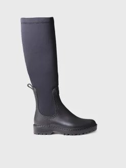 CARDIFF - Rain boot for women in rubber and lycra