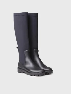 CARDIFF - Rain boot for women in rubber and lycra
