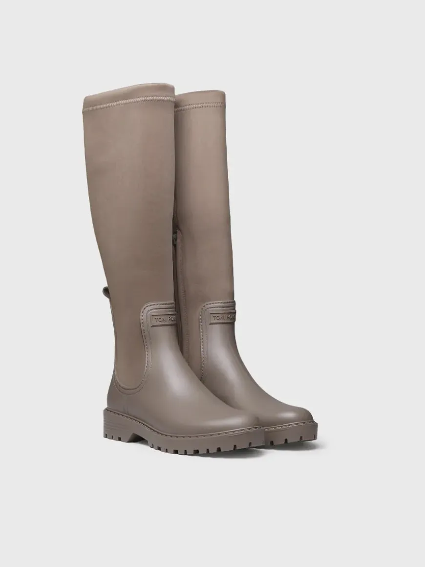 CARDIFF - Rain boot for women in rubber and lycra
