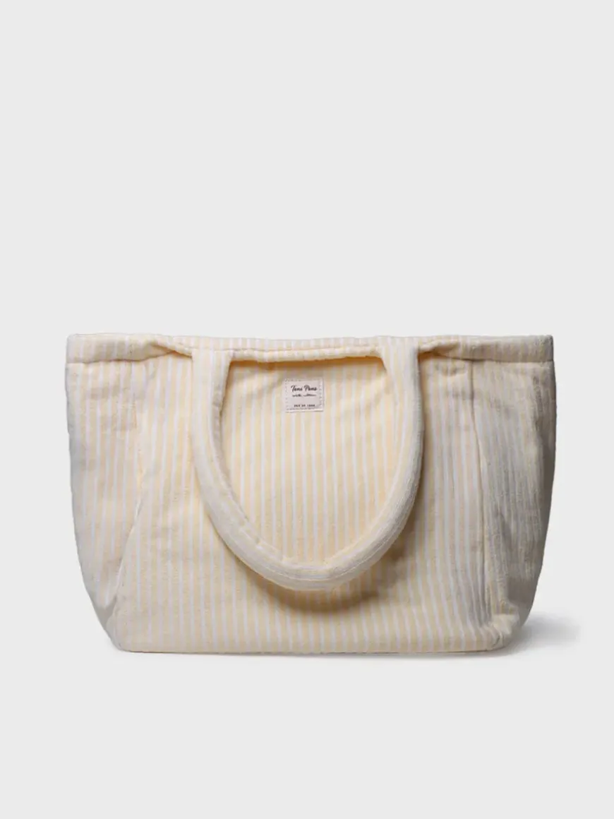 CARIOCA - Women's shopper bag in striped towel-like fabric