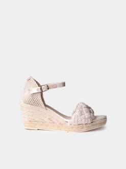 CASTRES - Bridal wedge espadrilles