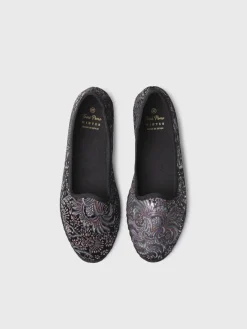 CATIA - Velvet jacquard fabric Mary Jane shoe for women