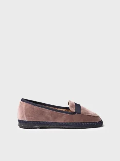 CELINE - Women's black velvet loafers