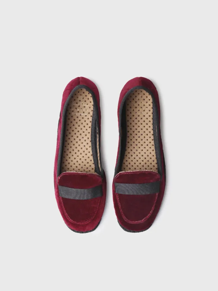 CELINE - Women's black velvet loafers