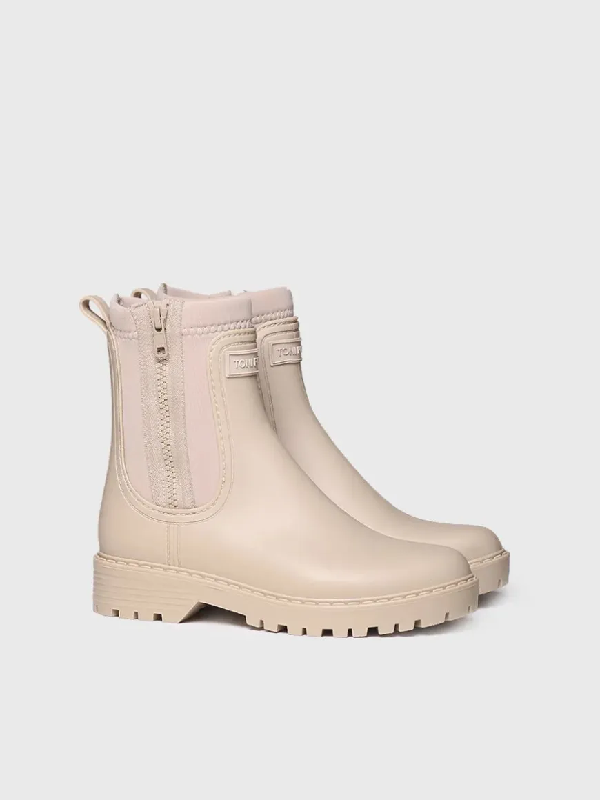 CLAIS - Women's Neoprene and Rubber rain Ankle boot