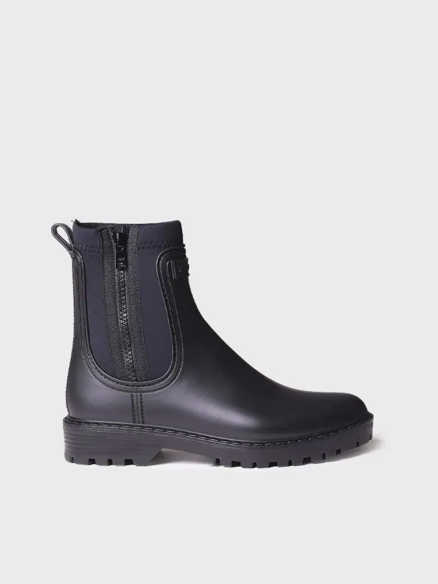 CLAIS - Women's Neoprene and Rubber rain Ankle boot