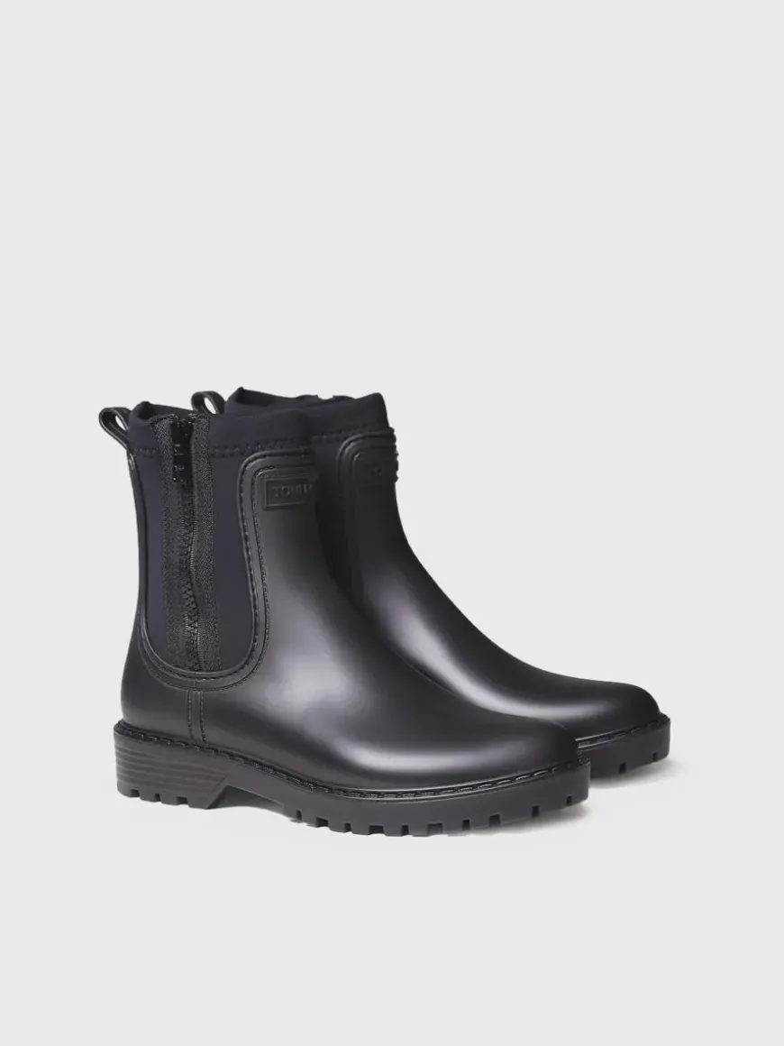 CLAIS - Women's Neoprene and Rubber rain Ankle boot