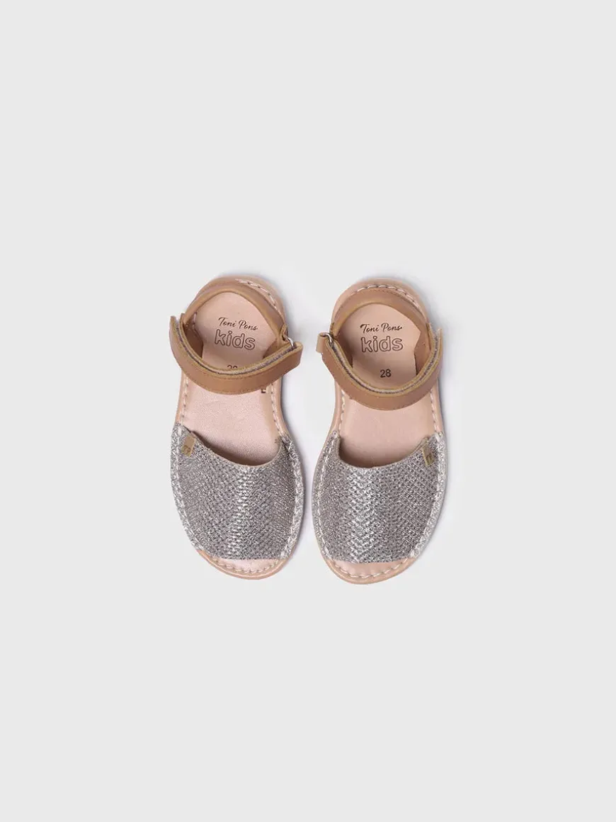COVA-S - Girl's shiny menorquine sandal
