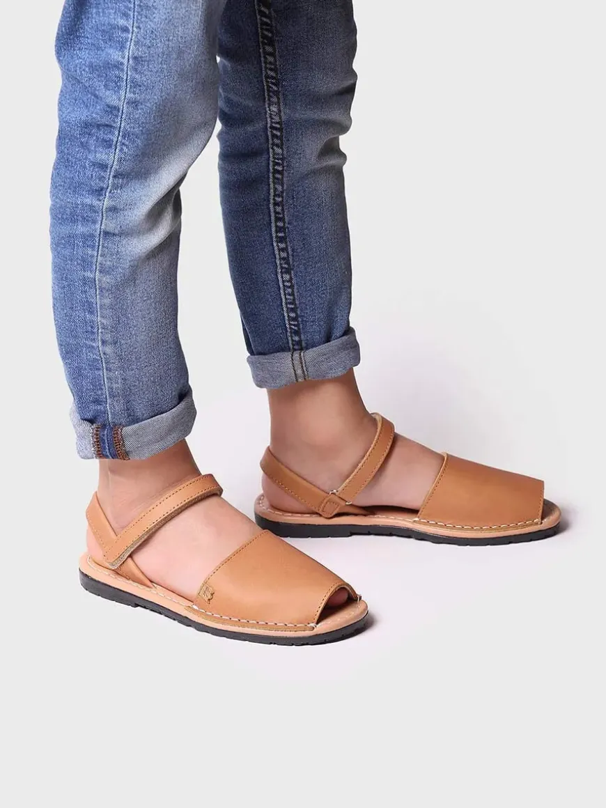 COVA-SA - Children's shoe in leather with velcro closure