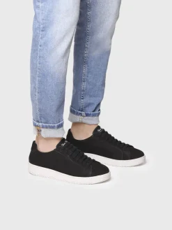 DALMAU - Men's nubuck leather trainer with laces