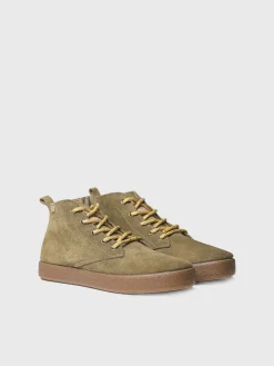 DALTON-SY - Men's Lace-up Ankle boot in Suede grey