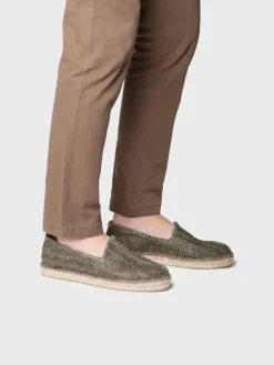 DAMASC - Closed men's espadrille in raffia with jute sole