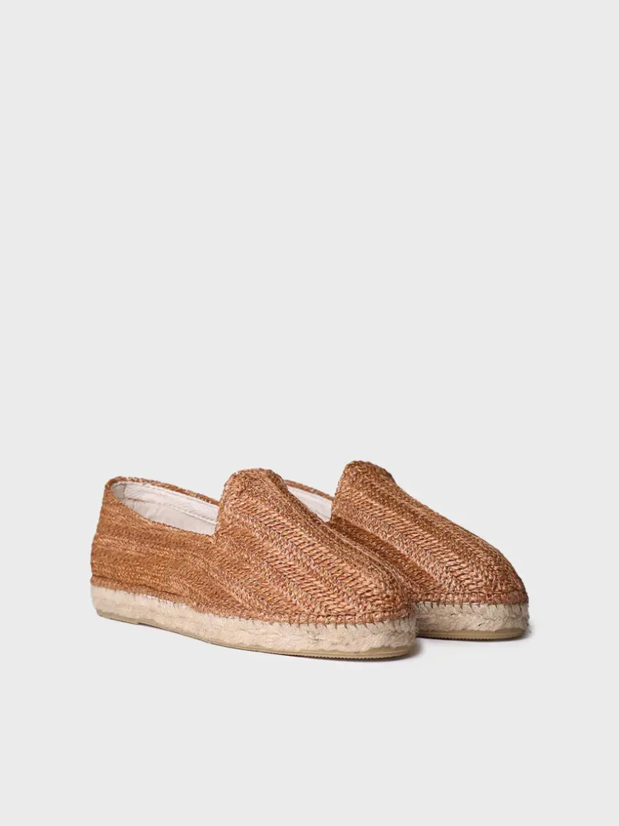 DAMASC - Closed men's espadrille in raffia with jute sole