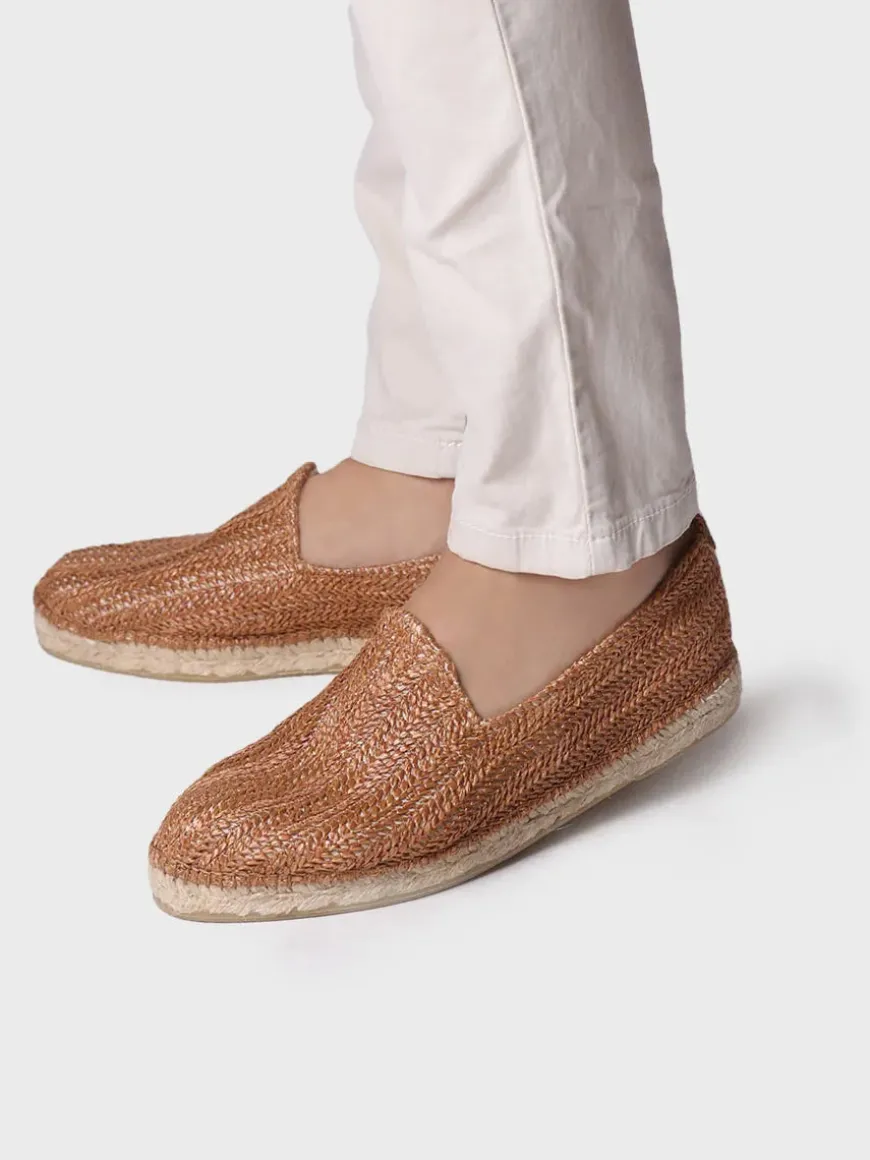 DAMASC - Closed men's espadrille in raffia with jute sole