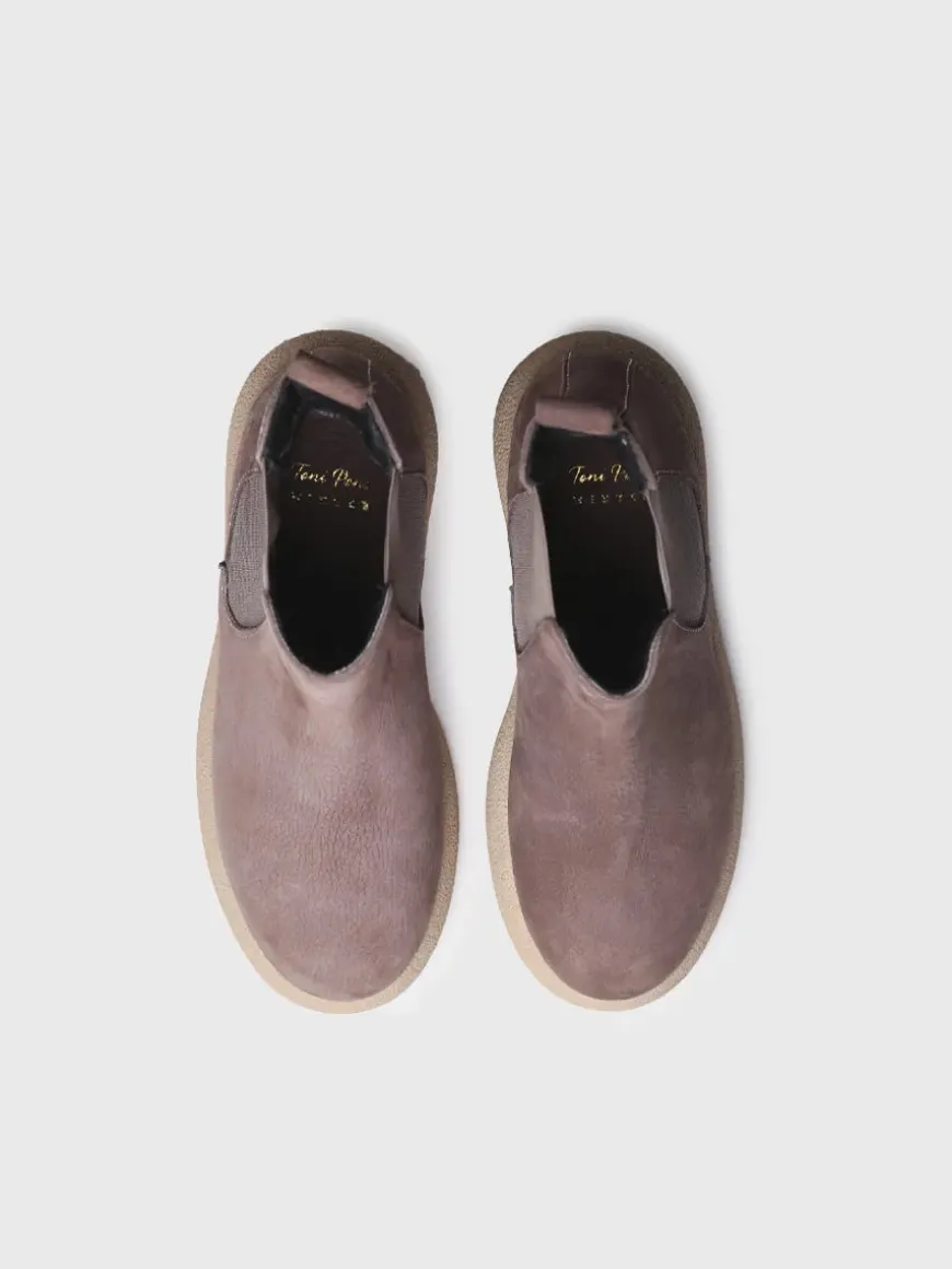 DAVINIA - Suede leather boot for women