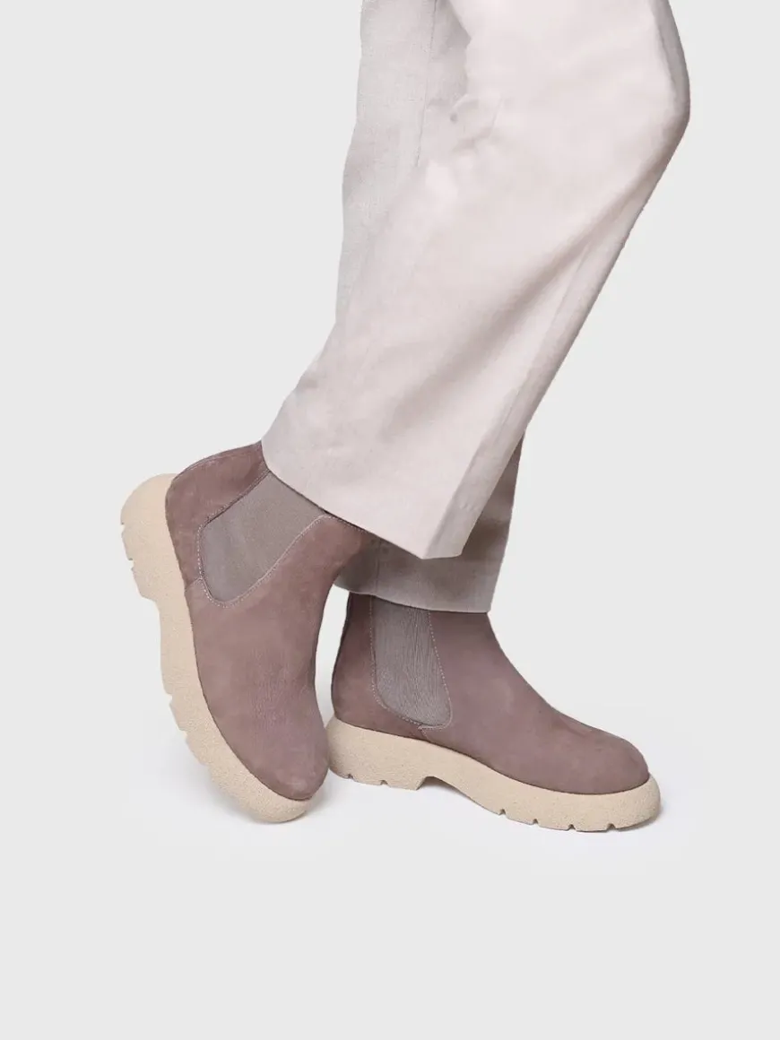 DAVINIA - Suede leather boot for women