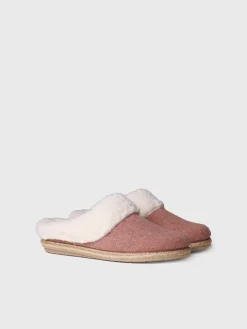 DELI-BF - Women's Slippers in felt and Sheepskin