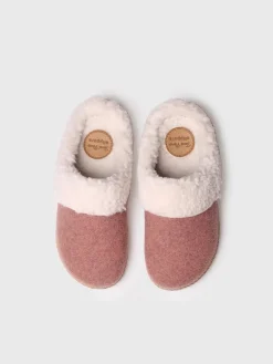 DELI-BF - Women's Slippers in felt and Sheepskin